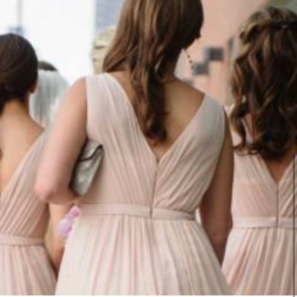 JENNY YOO BRIDESMAID MAXI DRESS VIVIENNE LONG CHIFFON GOWN Wedding Prom 4 - Picture 3 of 16